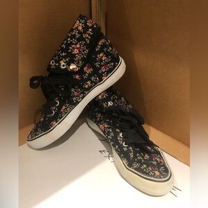 Apple Bottoms Floral High-Top Sneakers